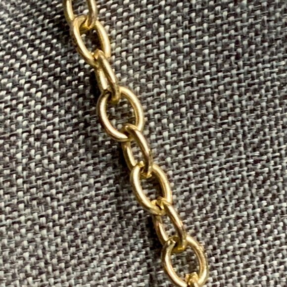 Charming Charlie Statement Necklace 21 In Gold Faceted Dangles Pink Yellow Green - Picture 3 of 6